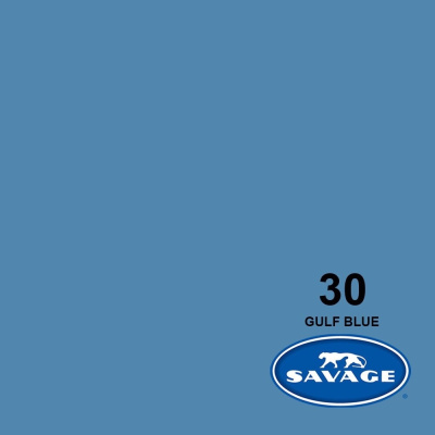 Фон бумажный Savage 2,72*11 м. GULF BLUE (синий) SA 30-12 (LL CO115)