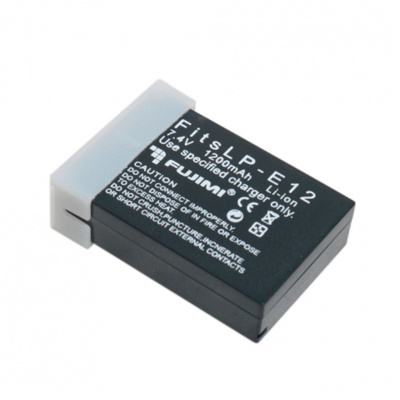 Аккумулятор FUJIMI LP-E12M (820 mAh) для цифровых фото и видеокамер