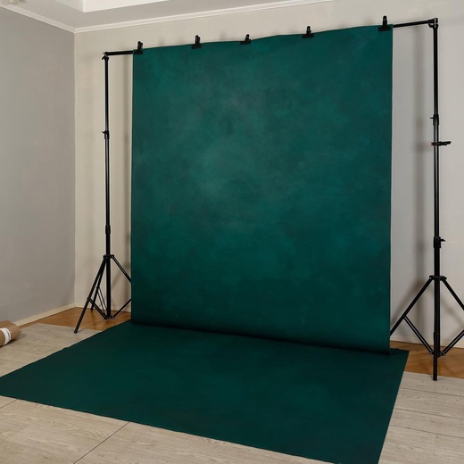 Фон на холсте, ручной работы SM.TEXTURE 2*2,2м. Dark Green