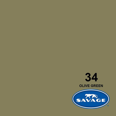 Фон бумажный Savage 2,72*11 м. OLIVE GREEN (зелёный) SA 34-12 (LLCO197)