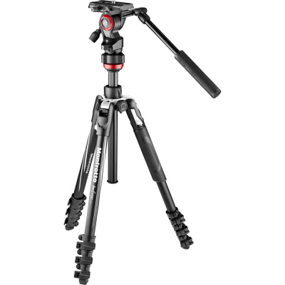 Штатив Manfrotto MVKBFRL-LIVE Befree Live Lever с видеоголовой, алюм, черный