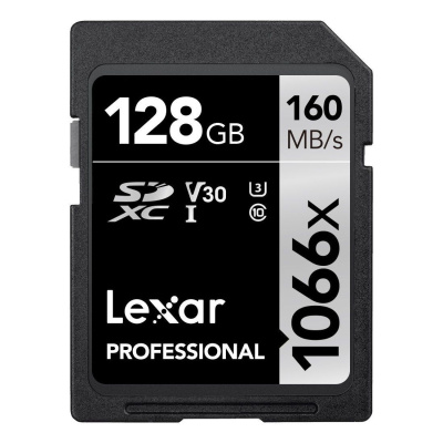Память Lexar Pro 1066x (SDXC) 128 Gb class 10 UHS-I 160/120 mb/s