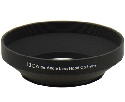 Бленда для объектива JJC 52mm металлическая, широкий угол LN-52W