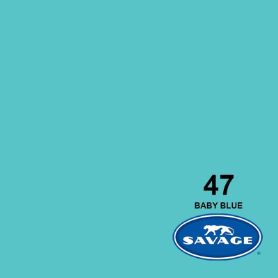 Фон бумажный Savage 2,72*11 м. BABY BLUE (зелено-голуб) SA 47-12 (LL CO128)