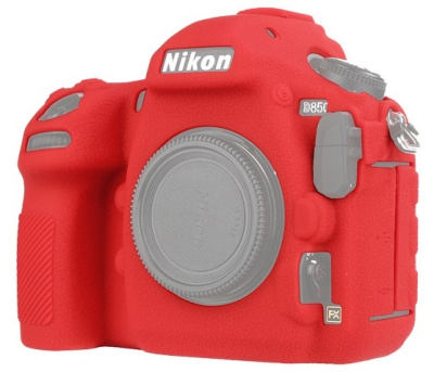 Чехол силиконовый для Nikon D850 красный