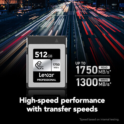 Память CFexpress Type B 512GB Lexar R1750\W1300Mb/s