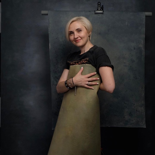 Фон на холсте, ручной работы SM.TEXTURE 2*2,2м. Blue Dream