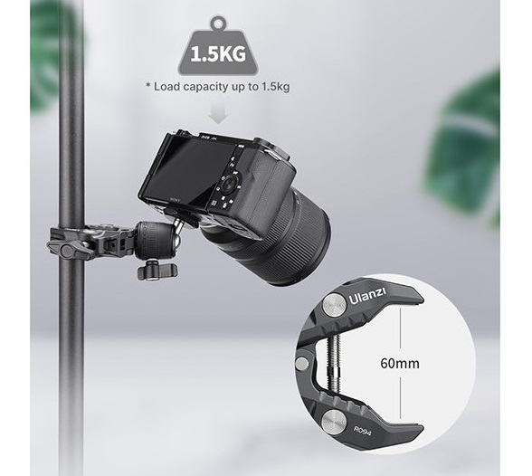 Зажим Ulanzi R099 + шаровая голова