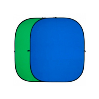 Фон складной FUJIMI FJ706GB-240-240 хромокей 240*240 см синий/зеленый