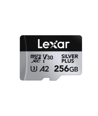 Карта памяти Lexar (microSDXC) 256Gb UHS-I U3 V30 SILVER PLUS 205/150 mb/s LMSSIPL256G-BNANG