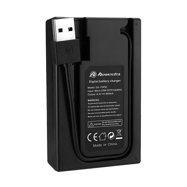 Зарядное устройство Sony NP-FW50 + 2 аккумулятора не ориг. Powerextra