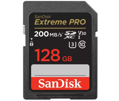 Карта памяти SanDisk EXTREME Pro (SDXC) 128 Gb class 10 200 mb/s