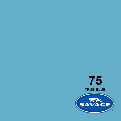 Фон бумажный Savage 2,72*11 м TRUE BLUE (голубой) SA 75-12 (LL CO102)