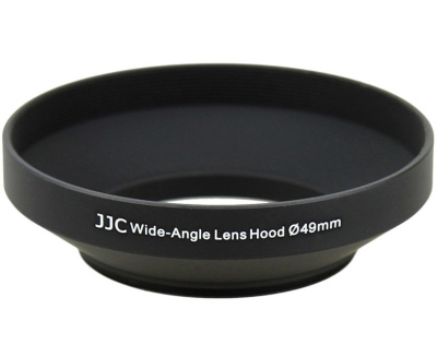 Бленда для объектива JJC 49mm металлическая, широкий угол LN-49W