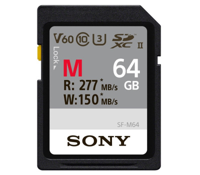 Память Sony SF-M64 UHS-II 64GB 277R/150W