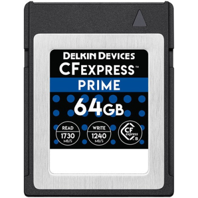 Карта памяти CFexpress Type B 64GB Delkin Devices Prime R1730W\1240Mb/s