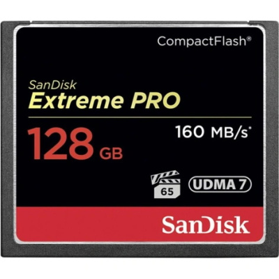 Карта памяти Compact Flash Card Sandisk 128Gb EXTREME Pro 160Mb/s