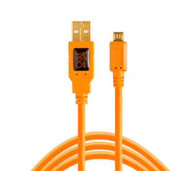 Кабель Tether Tools TetherPro USB 2.0 to USB Micro-B 5-Pin 4.6m Orange [CU5430-ORG]