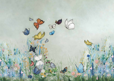 Фон на неопрене SM.TEXTURE 1,5*1,5м. Бабочки