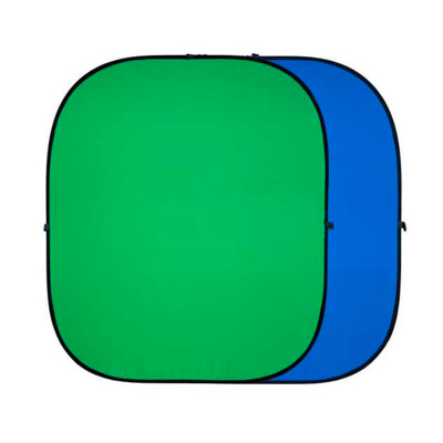 Фон тканевый хромакей складной GreenBean Twist 180х210 B/G