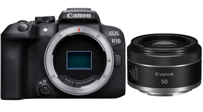 Цифровая камера Canon EOS R10 body + RF 50mm f1.8 STM