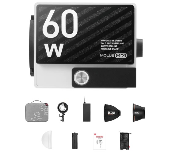 Осветитель светодиодный Zhiyun Molus G60 Combo 60Вт, 2700-6500К