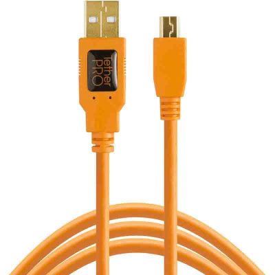 Кабель Tether Tools TetherPro USB 2.0 to USB Mini-B 5-Pin 4.6m Orange [CU5451-ORG]