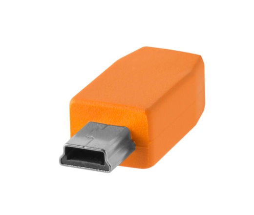 Кабель Tether Tools TetherPro USB-C to USB 2.0 Mini-B 5-Pin 4.6m Orange [CUC2415-ORG]