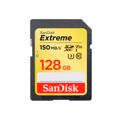 Карта памяти SanDisk EXTREME UHS-I (SDXC) 128 Gb class 10 180mb/s