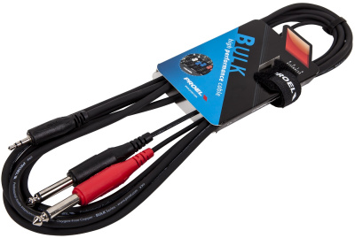 Кабель инсертный Proel BULK505LU18 1xMini Jack - 2xJack 1.8m