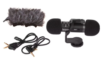 Микрофон Saramonic Vmic Mini Pro двукапсульный направленный накамерный