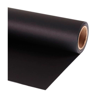 Фон бумажный Colorama 1,35*11 м. BLACK (чёрный) LL CO568