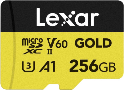 Карта памяти Lexar (microSDXC) 256Gb UHS-II U3 V60 GOLD 280/180 mb/s