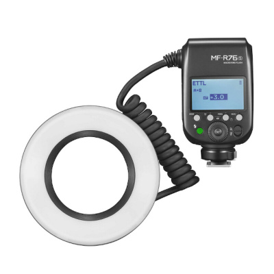 Фотовспышка Godox MF-R76C TTL кольцевая для макросъемки Canon