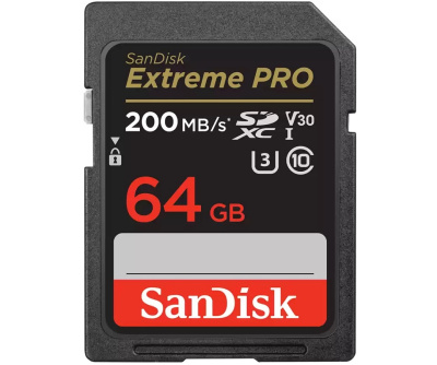 Карта памяти SanDisk EXTREME Pro (SDXC) 64 Gb class 10 200 mb/s