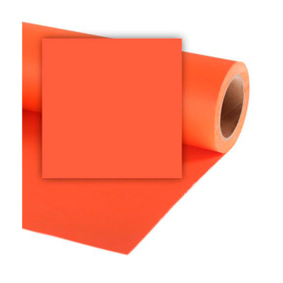 Фон бумажный Colorama 1,35*11 м. MANDARIN (оранжевый) LLCO595