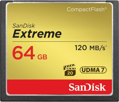 Карта памяти Compact Flash Card Sandisk 64Gb EXTREME 120Mb/s