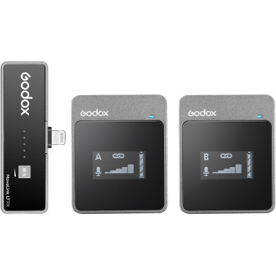 Беспроводная микрофонная система Godox MoveLink LT2(TX+TX+RX) Lightning