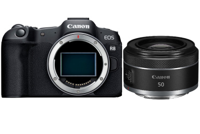 Цифровая камера Canon EOS R8 body + RF 50mm f1.8 STM