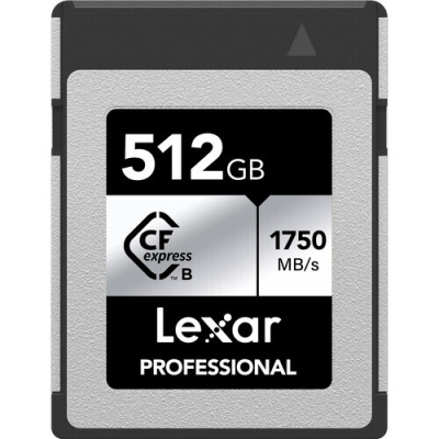 Карта памяти CFexpress Type B 512GB Lexar R1750\W1300Mb/s LCXEXSL512G-RNENG