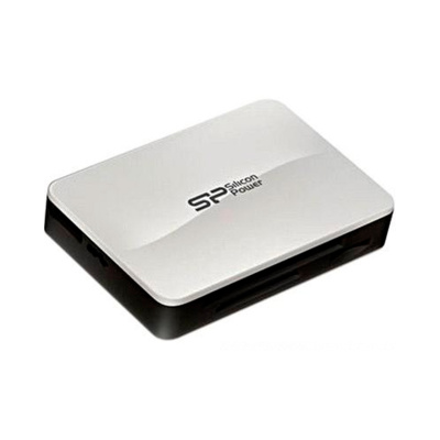 Считыватель Silicon Power ALL IN ONE, SD/microSD/MS/CompactFlash, USB 3.0, Белый