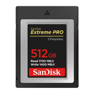 Карта памяти CFexpress Type B 512GB SanDisk Extreme Pro  R1700W\1400Mb/s