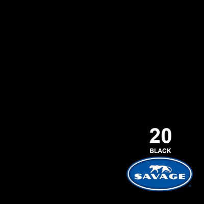 Фон бумажный Savage 2,72*11 м. BLACK (черный) SA 20-12 (LL CO168)