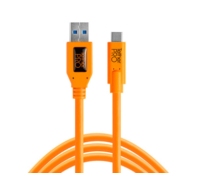 Кабель Tether Tools TetherPro USB 3.0 to USB-C 4.6m Orange [CUC3215-ORG]