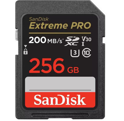 Память SanDisk EXTREME Pro (SDXC) 256 Gb class 10 200 mb/s