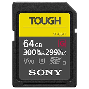 Память Sony SF-G64T UHS-II 64Gb U3 V90 299/300MB/s