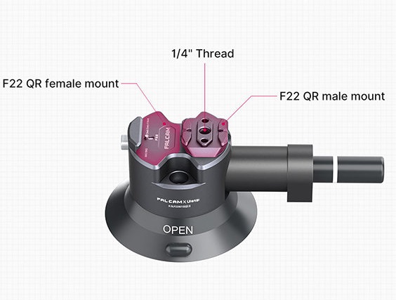 Вакуумная присоска Ulanzi FALCAM F22 3"