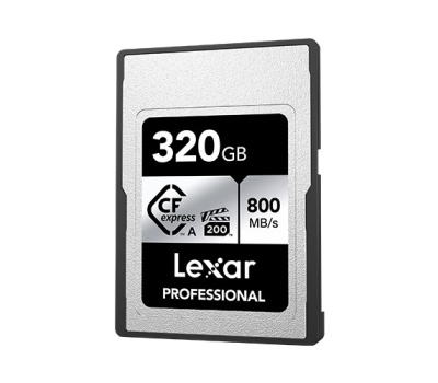 Карта памяти CFexpress Type A 320GB Lexar R800\W700Mb/s LCAEXSL320G-RNENG