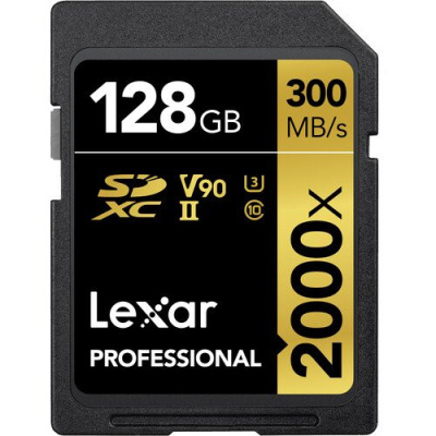 Карта памяти Lexar Pro 2000x (SDXC) 128 Gb class 10 UHS-II 300/260 mb/s LSD2000128G-BNNNG