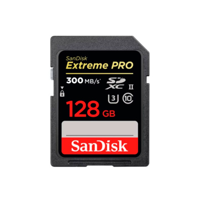 Карта памяти SanDisk EXTREME Pro UHS-II (SDXC) 128Gb 300Mb/s